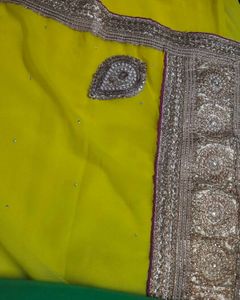 Heavy Designer Party Wedding Wear Saree + Blouse