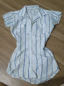 Striped White Shirt
