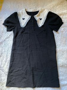 Korean Cute Black Dress