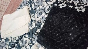 Black And White Net Work Suit