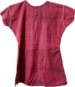 Maroon Embroidered Tunic