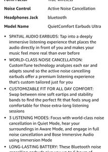 Bose Earbuds II Noise Cancelling Wireless