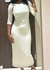 Elegant White Midi Dress