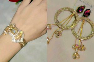 Combo Offer Multicolour Earrings With Bracelet