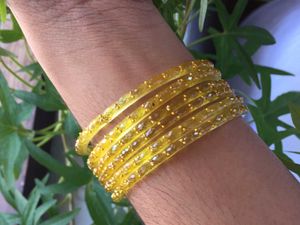 Yellow Bangle Set