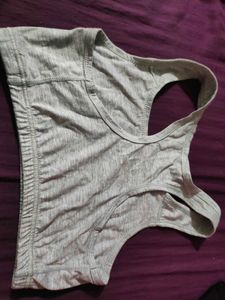 Gray Sports Bra