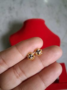Stud Earrings Gold 22crt