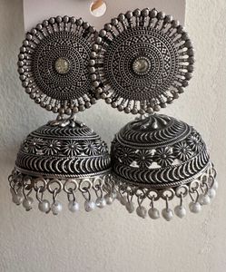 Oxidised Jhumkas
