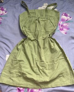 Mint Green Mini Dress With Belt