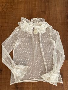Lace Top With Frills