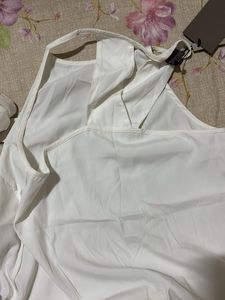 Elegant Korean Style Embroidered White Top