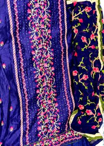 Embellished Navy Blue Patiala Suit❤️