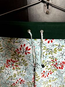Green Floral Shorts