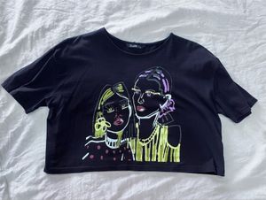 Graphic Print Black T-Shirt