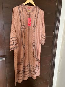 W Women’s Coral Dusty Colour Printed Kurta (18)xxx
