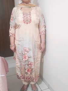 Suit With dupatta and Pant Plazo