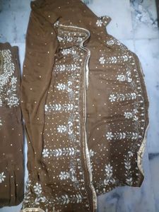 Pure Chinon Hanwork Heavy Party Wear Suit