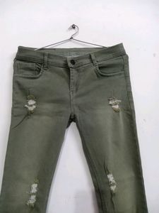 Skinny Green Jeans
