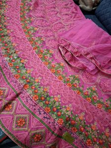 Pink Embroidered Lehenga Choli