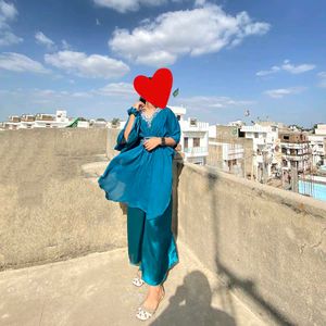 Elegant Blue Co-ord Set