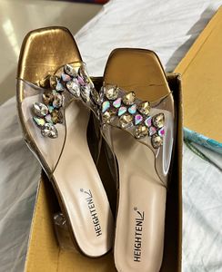 Embellished Crystal Sandals (👡 41 /8 Size)