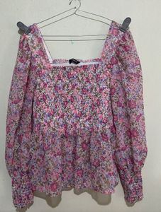 Floral Smocked Top
