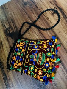 Embroidered Crossbody Bag