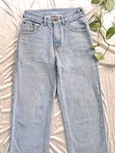Light Wash Wide Leg Jean
