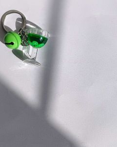 Japanese Bell Kiwi Shaker Keychain