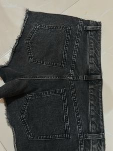 Black Shorts Denim Dark Grey