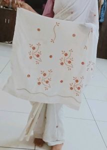 Trendy Beautiful Embroidery Work Saree
