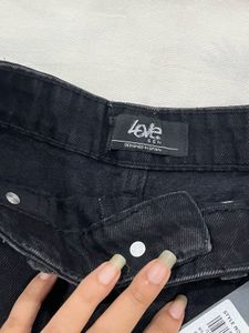 Nykaa Fashion Love Gen Ripped Black Denim Shorts