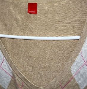 Korean Argyle Pattern V-Neck Sweater