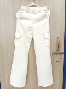 White Cargo Pants
