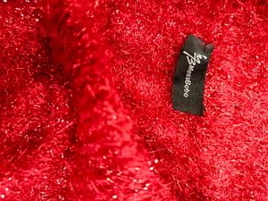 Red Shimmer Sweater