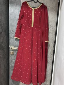 Indya Maroon Anarkali 🪷