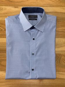 Lancetti Milano Blue Patterned Shirt