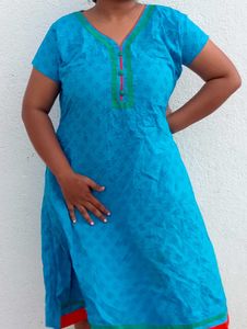 Blue Printed Kurta