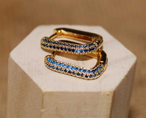 Golden &amp; Blue Earrings