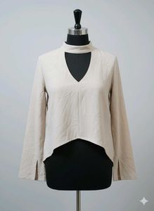 Nude party wear top