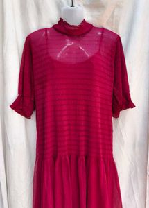 I. Elegant Red Midi Dress