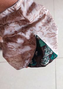 New White Saree With Blouse