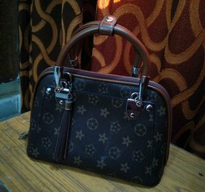 Brown Patterned Handbags