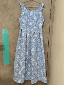 savana Print Fit &amp; Flare Dress