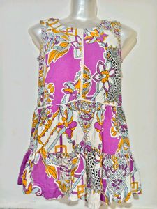 Floral Print Sleeveless Dress
