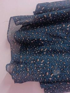 Animal Print Sheer Top