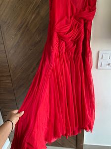 Red Party Wear Gown