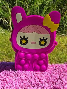 Pink Bunny Pop It Purse