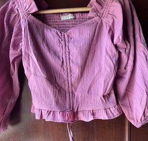 Purple Crop Top