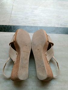 Zudio Nude Coloured Platform Heels